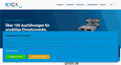 Desktop Screenshot of kiga-gmbh.de